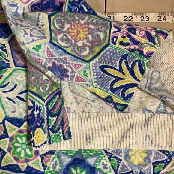 Talbots Green Yellow Lightweight Sweater Plus Size Curvy 3X - Picture 11 of 12